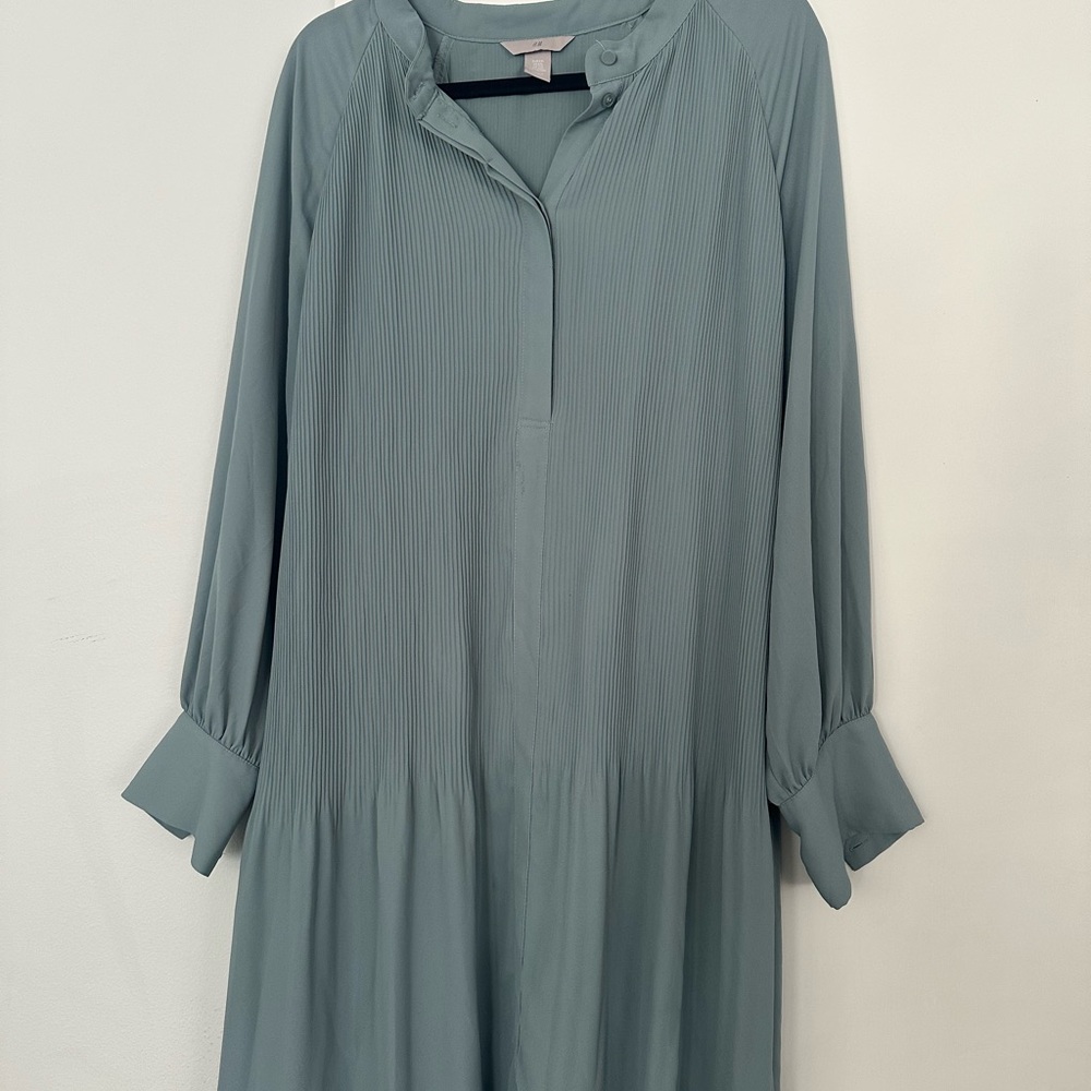 Elegant Green Pleated‎ Dress H&M